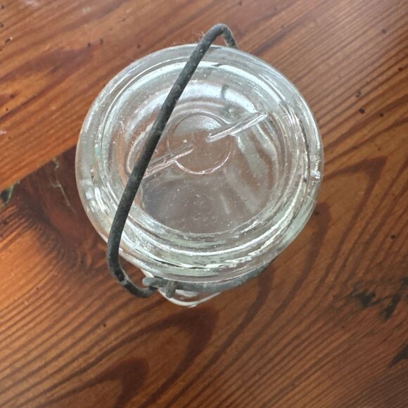 Lot Of 5 Vintage Glass Canning Jars Metal Bales 8 0z - Picture 3 of 16